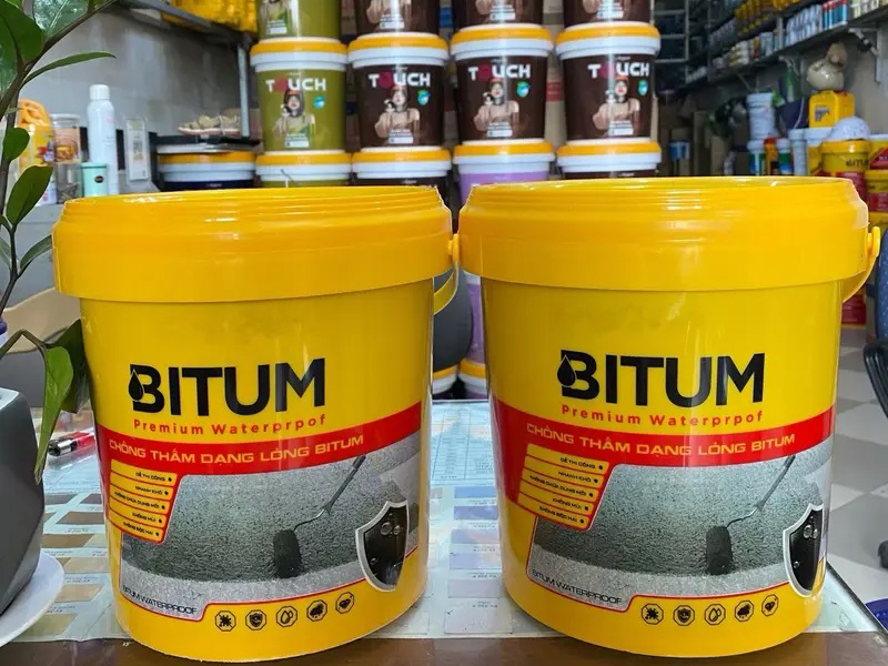 Keo chống thấm Bitum 5l, chống thấm nước đa năng gốc Bitum 7 Keo Chong tham Bitum 5l (2)