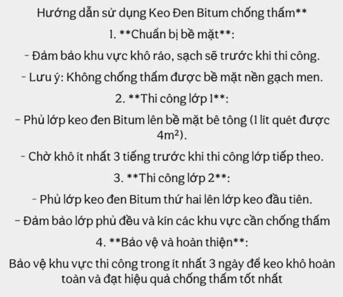 Keo Chong tham Bitum 5l 5